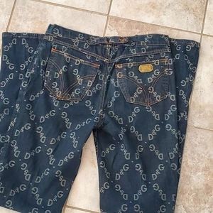 DOLCE & GABANNA Y2K Monogrammed Jeans Size 29